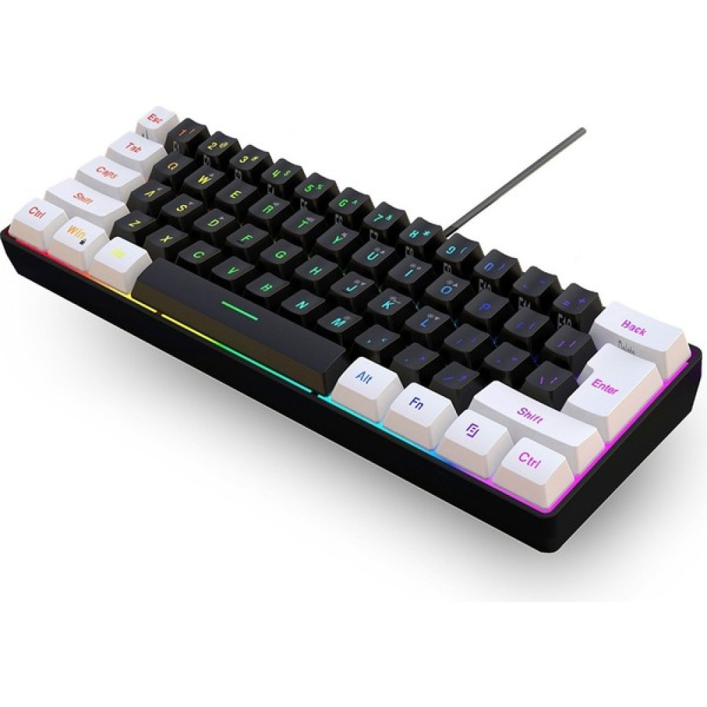 Haoruiqi Kablolu Oyun Klavyesi Suya Dayanıklı Oyun Klavyesi Rgb Aydınlatma Tuş Takımı(Yurt Dışından) - Siyah Oyuncu Klavyesi Fiyatı