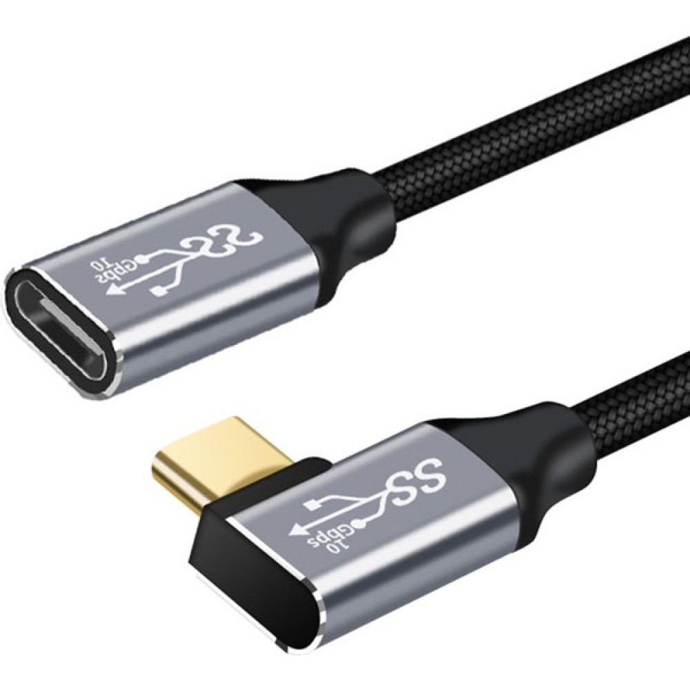 Haoruiqi Örgülü Dirsek Type Erkek/kadın Uzatma Hattı USB C 3.1 Uzatma Kablosu - Gri (Yurt Dışından) Cep Telefonu Şarj Cihazı Fiyatı
