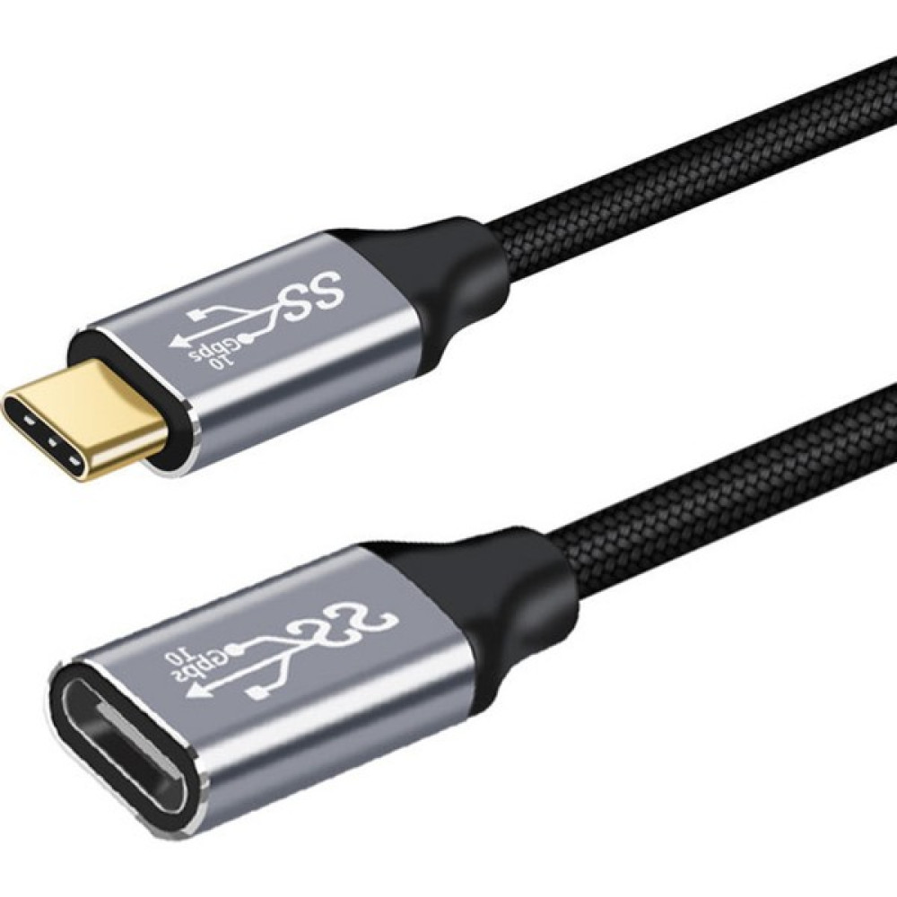 Haoruiqi USB C3.1 Type-C Uzatma Kablosu 100W Usb-C Erkek-Kadın Gen 2 Genişletici Kablosu - Siyah (Yurt Dışından) Cep Telefonu Şarj Cihazı Fiyatı