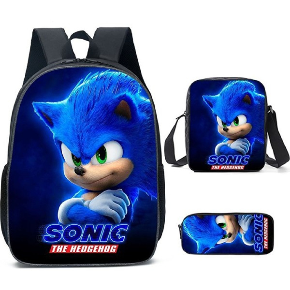 Haoxianhua 3 Parça Sonic Temalı Öğrenci Sırt Çantası Seti - Çok Renkli (Yurt Dışından) - Açık Mavi Oto Boyaları Fiyatı