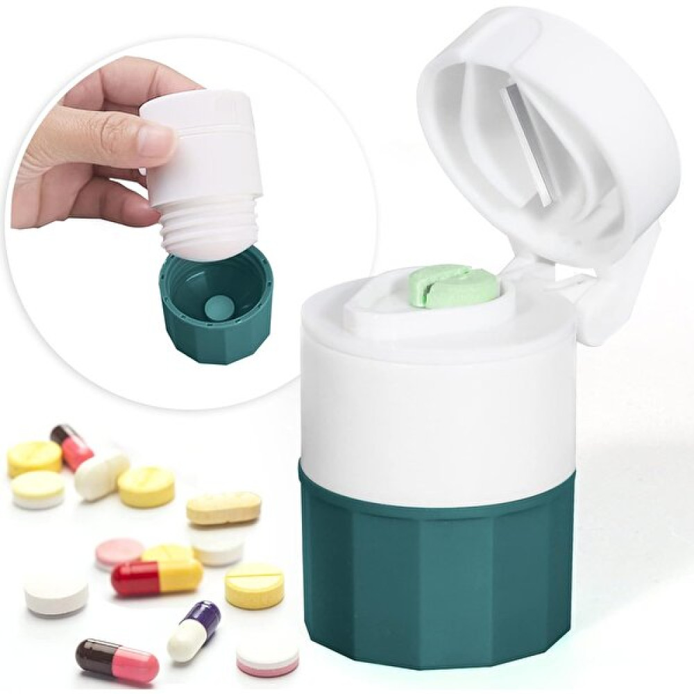 Hap Kırıcı, Hap Kesici, Hap Öğütücü, Çok Işlevli 3 Bölmeli Hap Organizatörü, Hapları, Vitaminleri, Tabletleri Ezmek Için 3'ü 1 Arada Ilaç Kabı (Yur... Eşya Saklama Kutusu Fiyatı