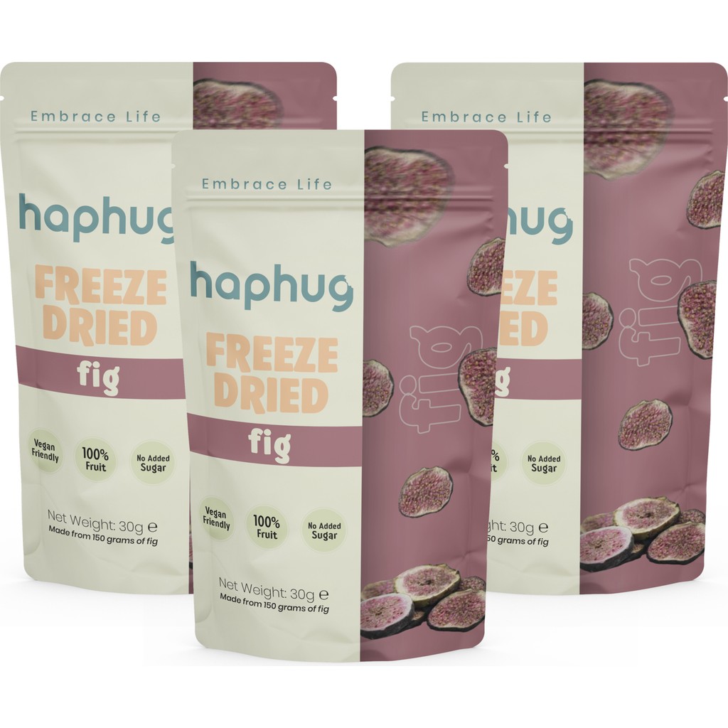 HapHug 3'lü Paket Freeze Dried (Dondurularak Kurutulmuş) İncir - Freeze Dry Meyve Kurusu 3x30gr - 1 Adet Kuru Meyve Fiyatı