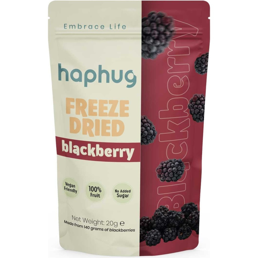 HapHug Freeze Dried (Dondurularak Kurutulmuş) Böğürtlen - Freeze Dry Meyve Kurusu 20gr - 1 Adet Kuru Meyve Fiyatı