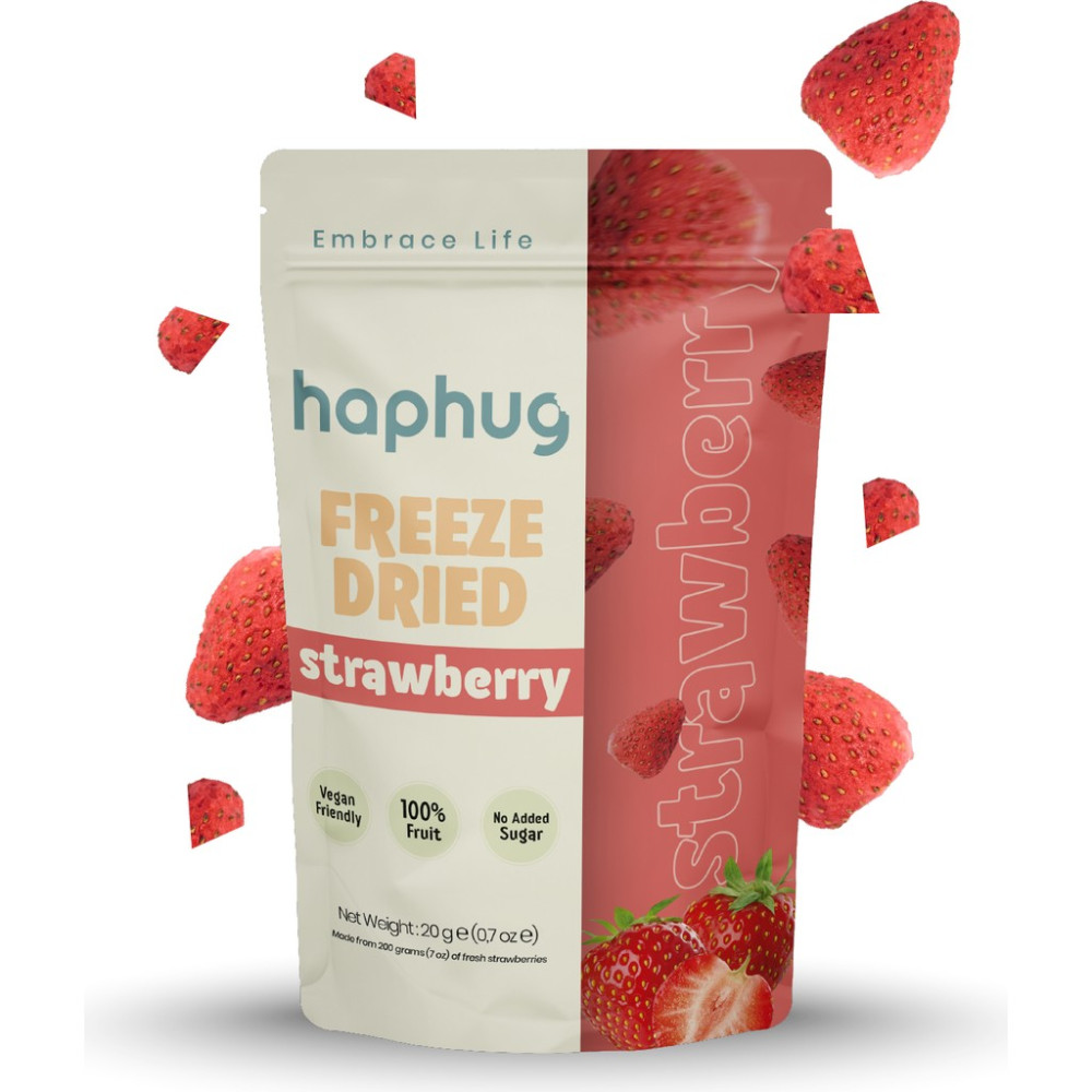 Haphug Freeze Dried Dondurularak Kurutulmuş Bütün Çilek 20 gr Kuru Meyve Fiyatı