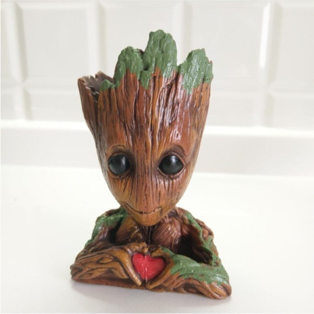 Happens Baby Groot Kalpli Saksı Kalpli Groot - Kahverengi Saksı ve Aksesuarları Fiyatı