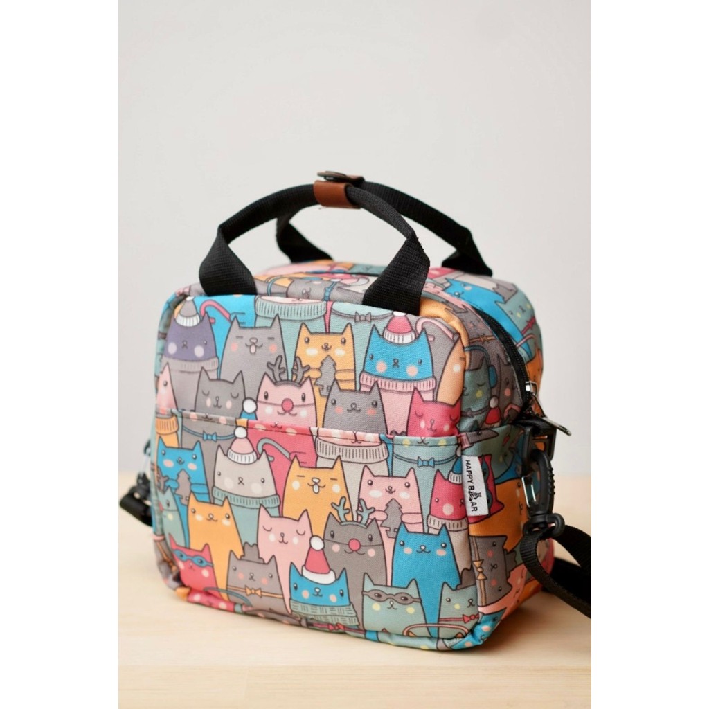 Happy Bear Termal Çanta Su Geçirmez Isı Yalıtımlı Yemek Taşıma Çantası Oxford Malzeme 25x23x15 Beslenme Çantası Fiyatı