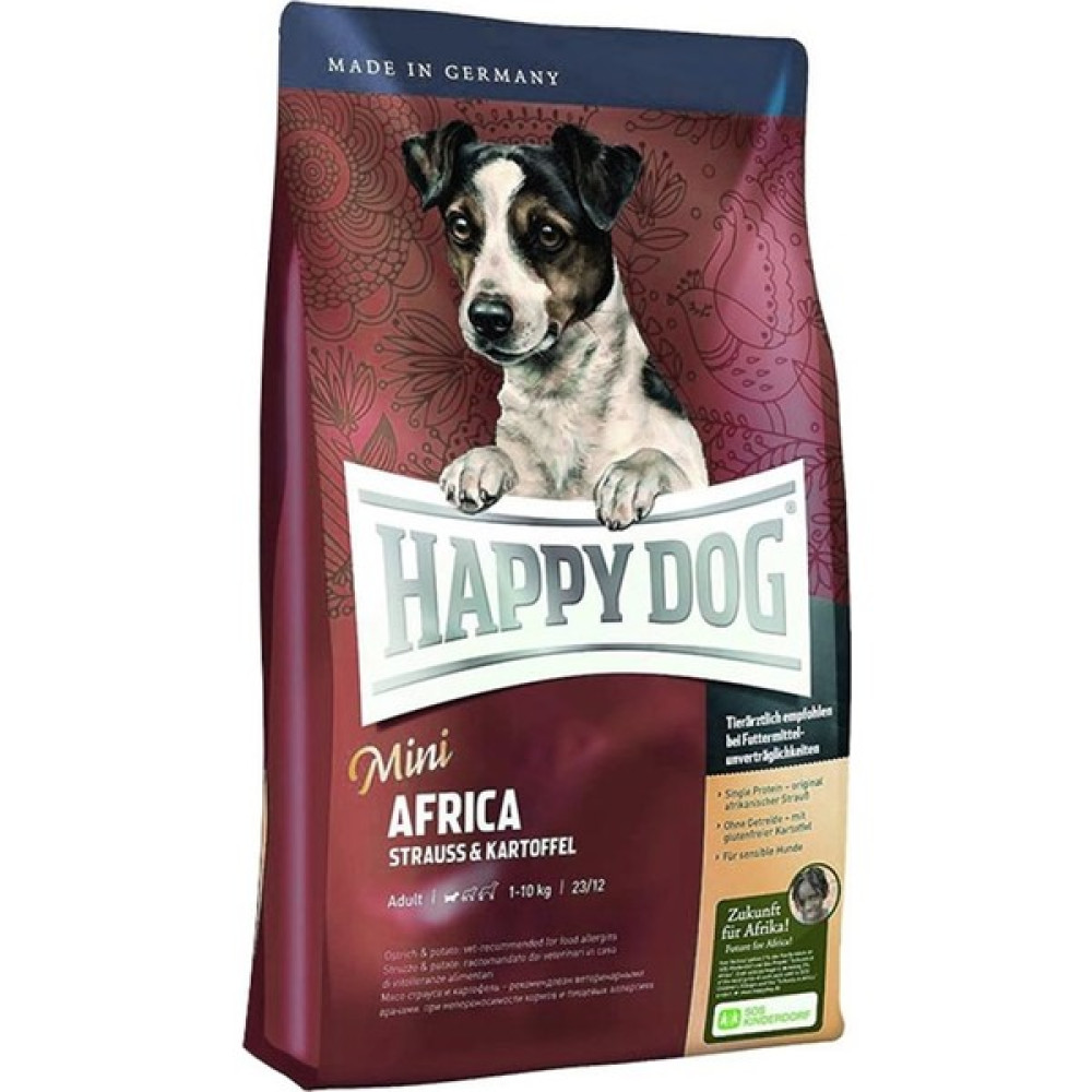 Happy Dog Mini Africa Deve Kuşu Etli ve Patatesli Küçük Irk Yetişkin Köpek Maması 4 kg - 1 Evcil Hayvan Ürünleri Fiyatı