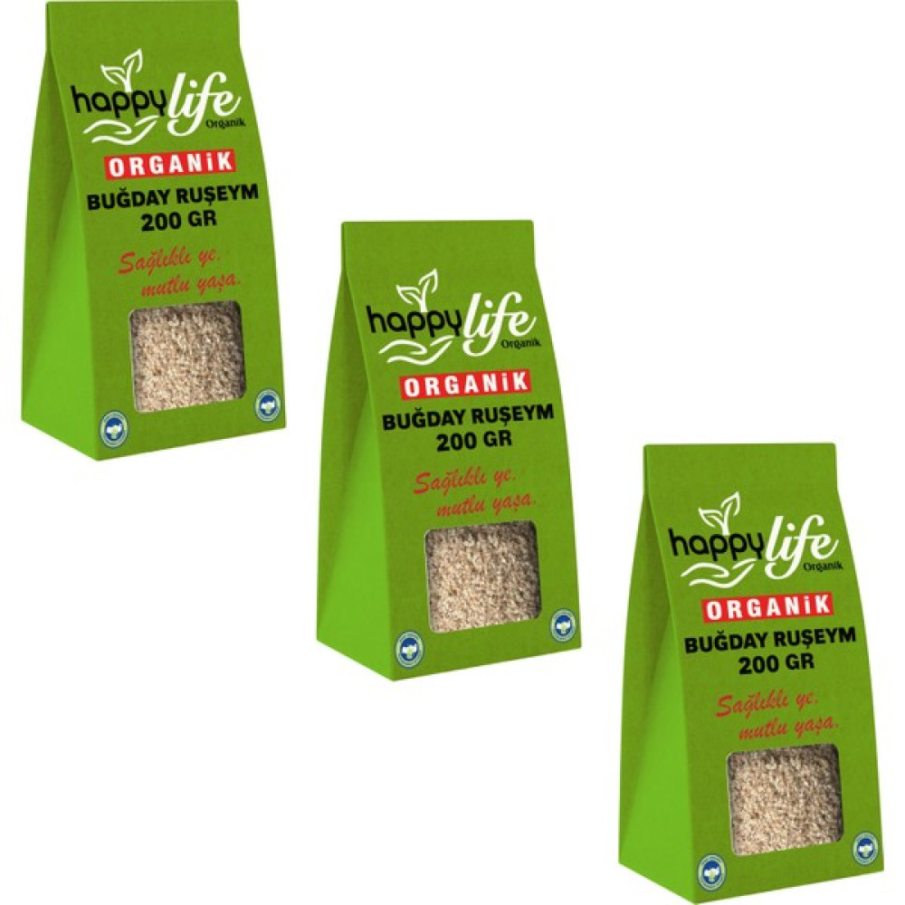Happy Life Organik Buğday Ruşeym 200 gr x 3 Un ve İrmik Fiyatı
