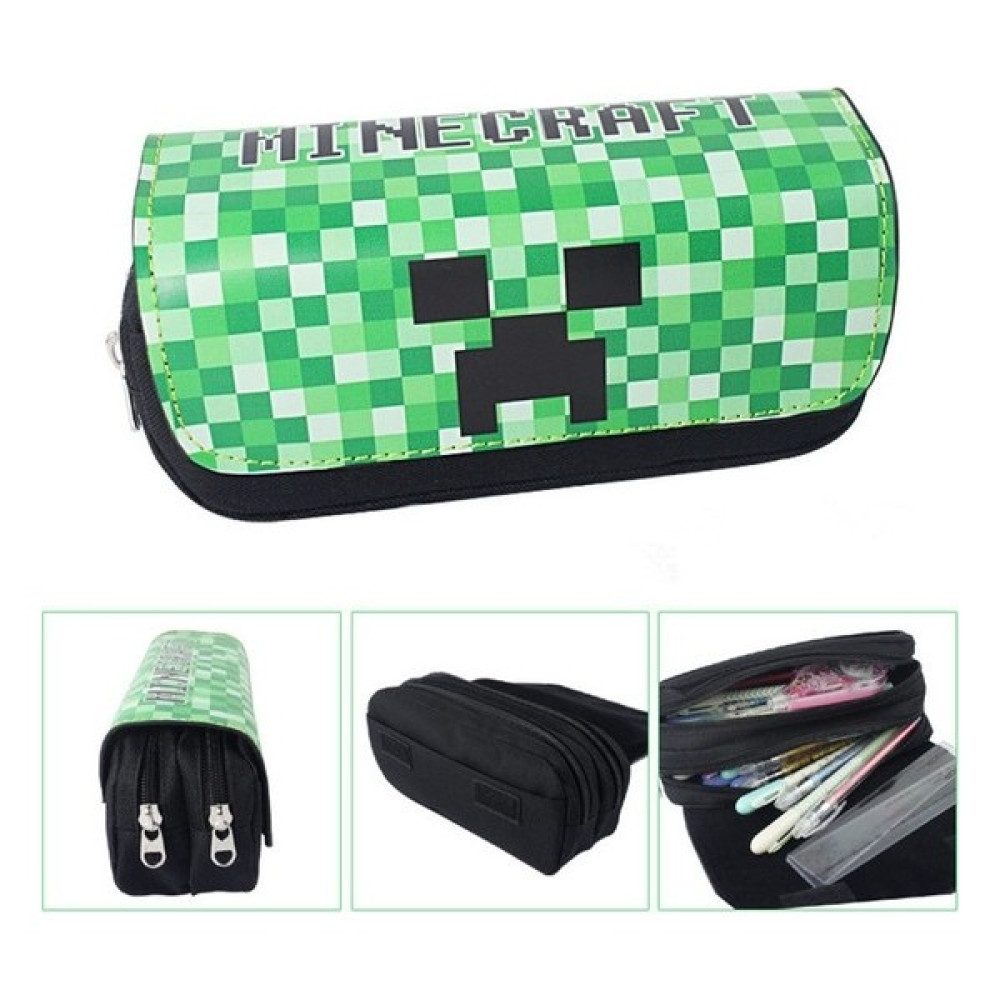 Happy Moon Minecraft Karikatür Kırtasiye Boxpencil Çantası (Yurt Dışından) - Yeşil Oto Boyaları Fiyatı