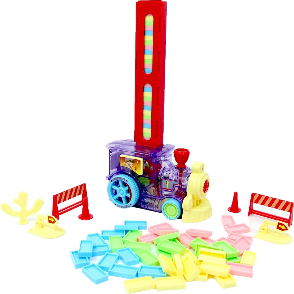 Happy Toys Pilli Domino Yerleştiren Tren - Renkli Diğer Fiyatı
