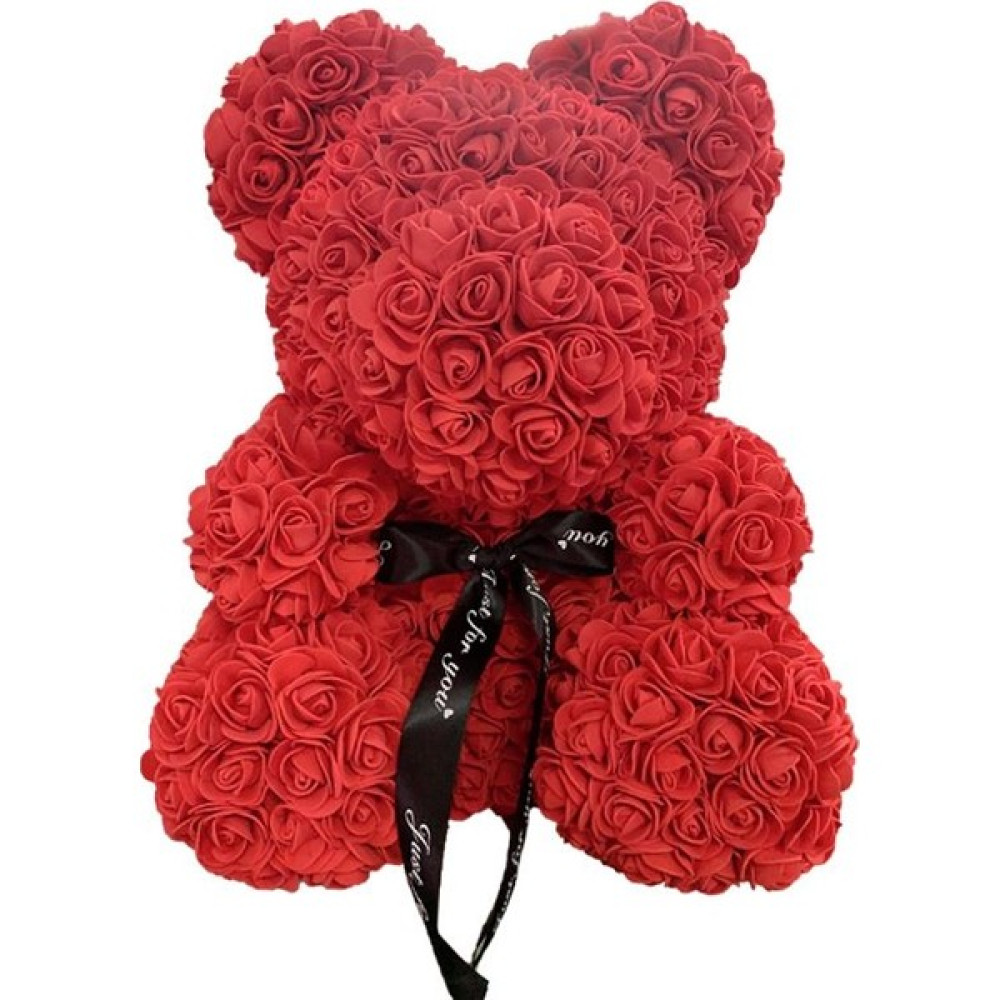 Happy World Shopping 25CM Gül Ayı Kalp Yapay Çiçek Gül Oyuncak Ayı Kadınlar Için Sevgililer Düğün Doğum Günü Noel Hediyesi (Yurt Dışından) - Kırmızı Altın, Takı & Aksesuar Fiyatı