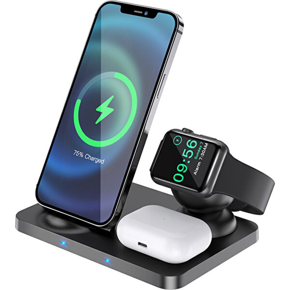 Happy World Shopping 3 In1 Kablosuz Şarj Cihazı 15 W Hızlı Şarj Istasyonu iPhone 14 13 12 11 Xs Pro Max Apple Kulaklık Pro Apple Iwatch 5 4 3 Için ... Cep Telefonu Şarj Cihazı Fiyatı