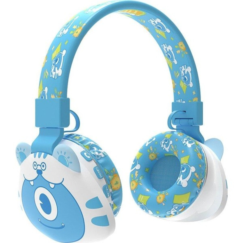 Happy World Shopping Çocuklar Için Canavarlar Stereo Mic Ile Kablosuz Kulaklıklar (Yurt Dışından) - Mavi Kulak Üstü Kulaklık Fiyatı
