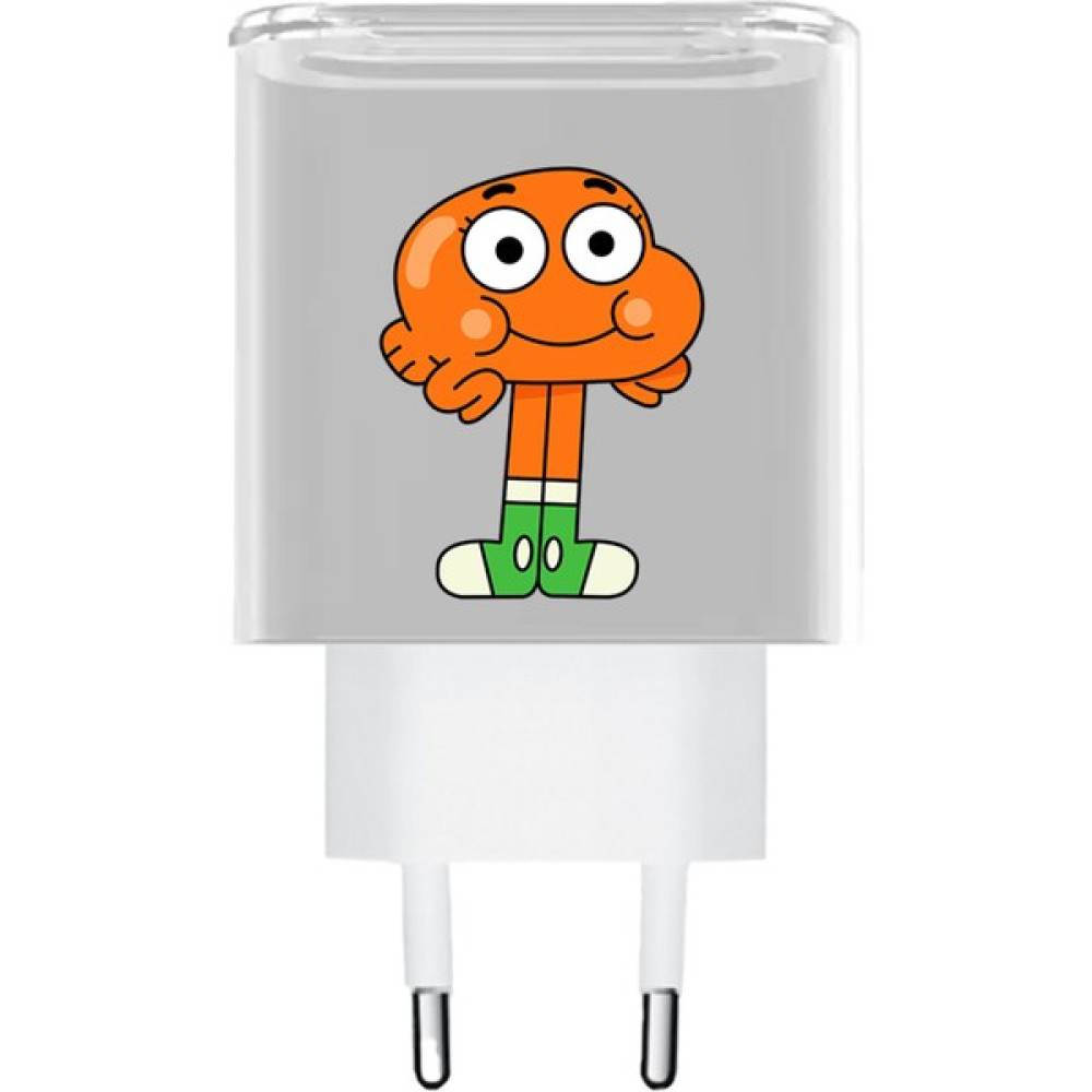 HappyCase Apple Adaptör Uyumlu Cartoon Desenli Şeffaf Başlık Koruyucu - Renkli Cep Telefonu Şarj Cihazı Fiyatı