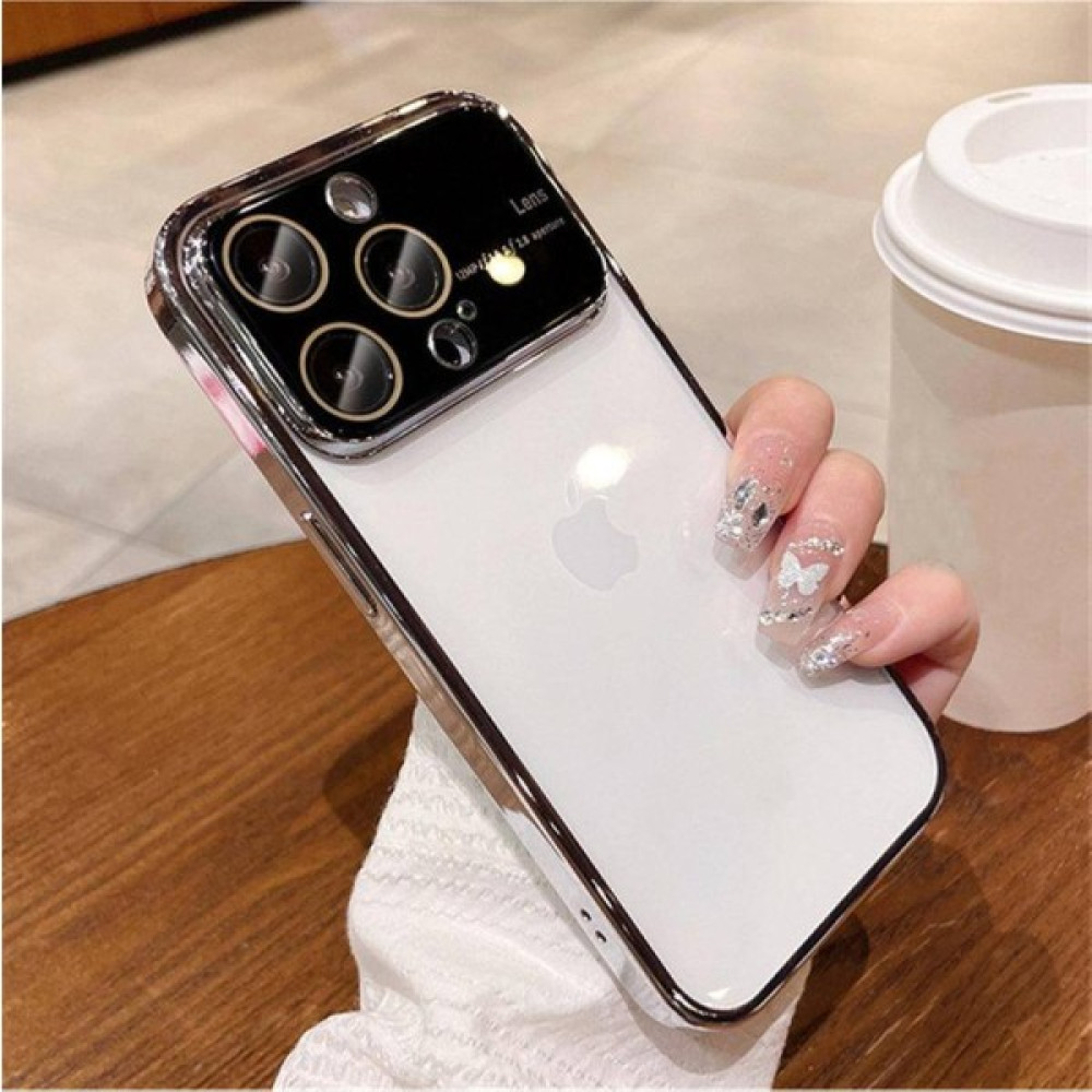 HappyCase Iphone 14 Pro Max Kamera Korumalı Arkası Şeffaf Silikon Telefon Kılıfı - Gümüş Cep Telefonu Kılıfı Fiyatı