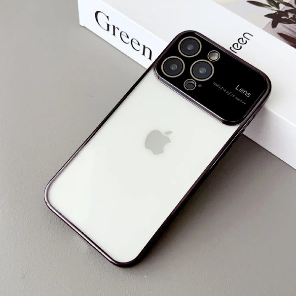 HappyCase Iphone 14 Pro Max Kamera Korumalı Arkası Şeffaf Silikon Telefon Kılıfı - Siyah Cep Telefonu Kılıfı Fiyatı