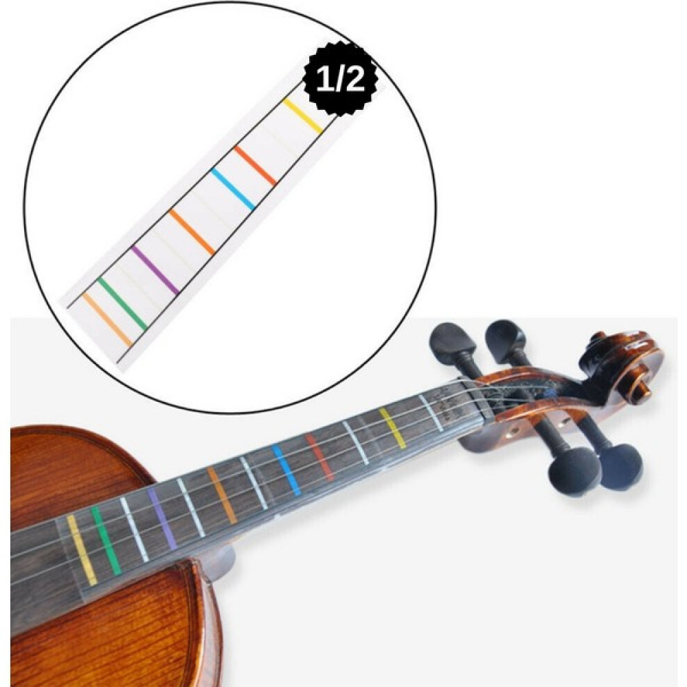 Happypotam 1-2 Şeffaf Çıkartma Keman-Nota-Etiket-Kolay Öğrenme-Sticker-Klavye-Çıkartma-Violin-Keman Aksesuar Kolayçalma - 1.2 cm Müzik Aleti Aksesuarları Fiyatı