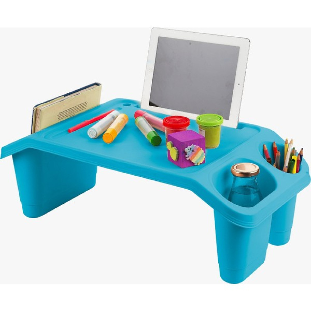 Happyspring Öğrenci Çocuk Ders Çalışma Masası Kahvaltı Laptop Sehpası Hobi Sehpası - Mavi Masa - Sandalye & Tabure Fiyatı