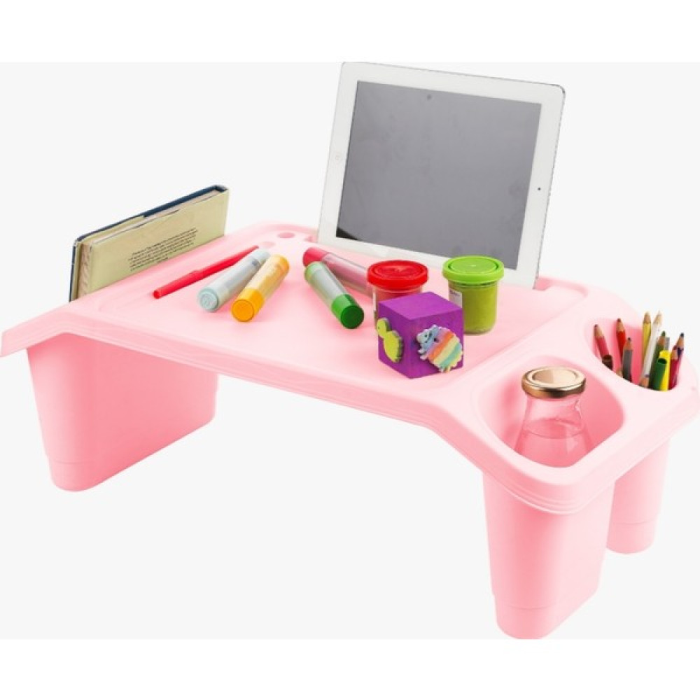Happyspring Öğrenci Çocuk Ders Çalışma Masası Kahvaltı Laptop Sehpası Hobi Sehpası - Pembe Masa - Sandalye & Tabure Fiyatı
