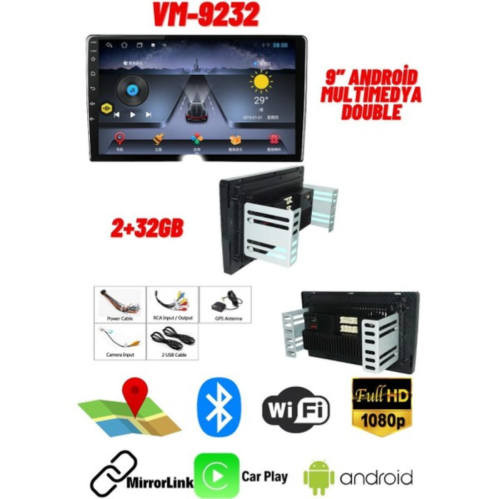 Harbass 9.1 Inç Oto Geniş Ekran Tablet HR-9232 Oto Görüntü Sistemleri Fiyatı