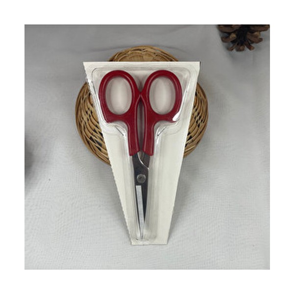 Hard Steel Nakış Dikiş Elişi Makası Kırmızı Saplı 12.5 cm Çelik Uçlu Mini Makas - 1 Adet Makas Fiyatı