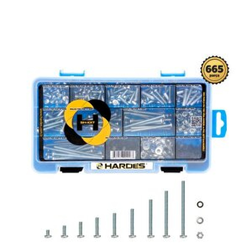 Hardes Sh-1017 M4 Ysb Vida Seti 665 Parça Vida, Çivi, Somun Fiyatı
