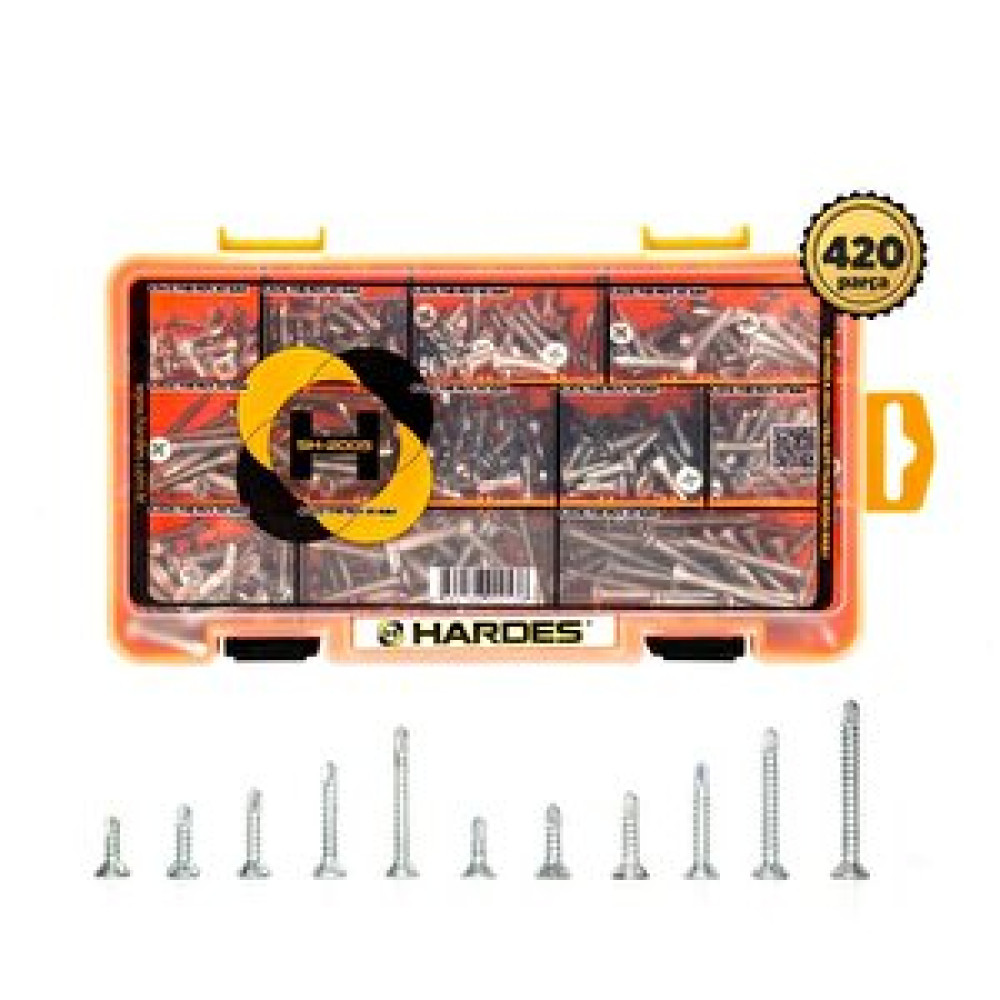 Hardes Sh-2005 Yhb Akıllı Vida Seti 420 Parça Vida, Çivi, Somun Fiyatı