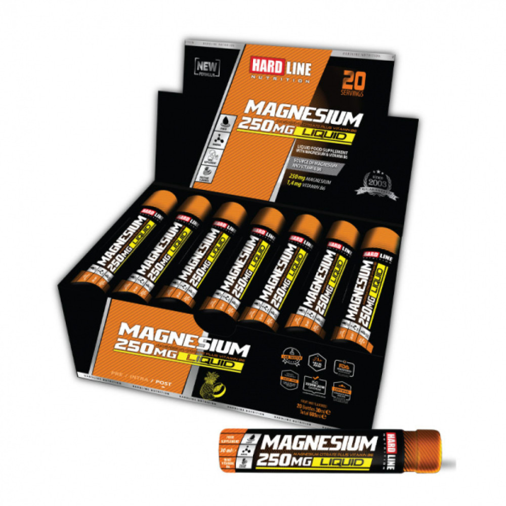 Hardline Magnesium Liquid 250 Mg 30 Ml 20 Adet Amino Asit Fiyatı