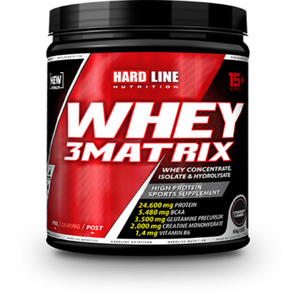 Hardline Nutrition Hardline Whey 3 Matrix Protein Tozu - Çilek - 454 Gr Protein Tozları Fiyatı