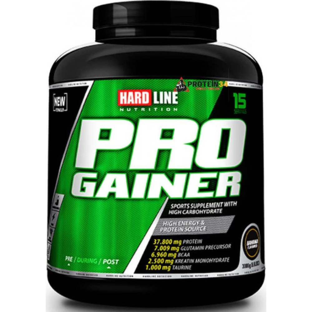 Hardline Nutrition Karbonhidrat Tozu Progainer 3000GR Mass Gainer 3 Aromalı - Muz Sporcu Besinleri Fiyatı