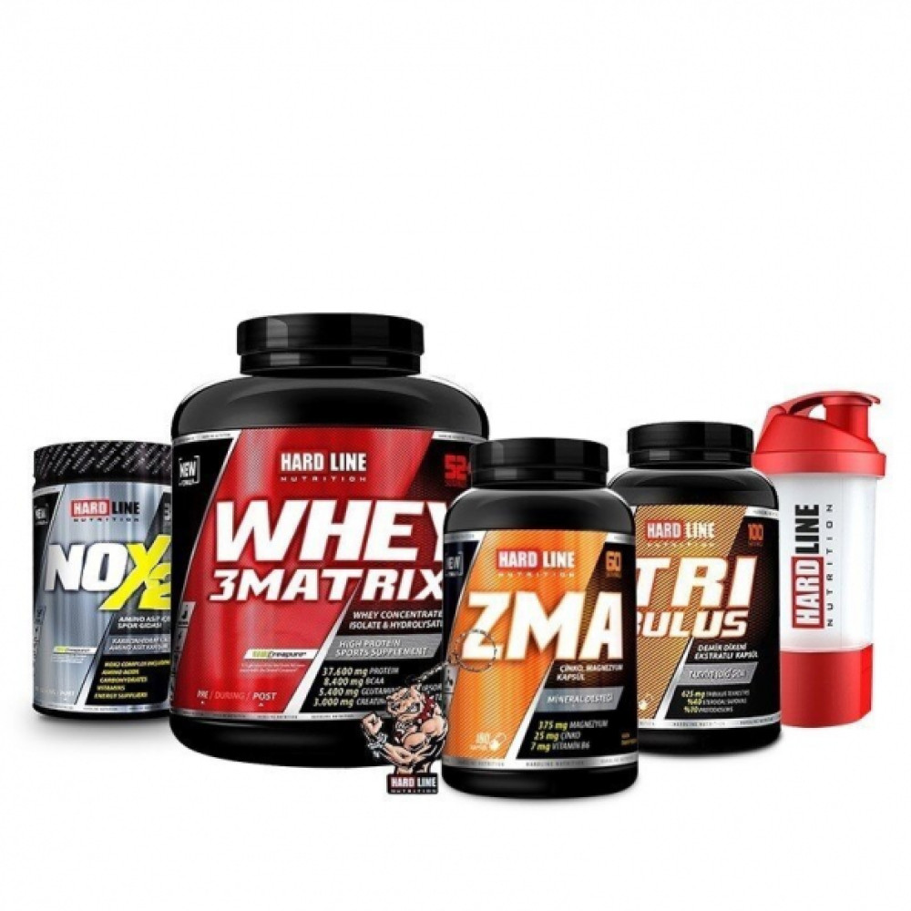 Hardline Whey 3 Matrix 2300 Gr + Nox2 1090 Gr + Tribulus + Zma Protein Tozları Fiyatı