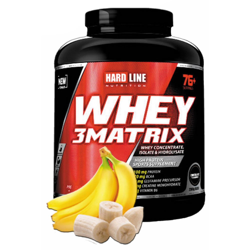 Hardline Whey 3 Matrix Muz Muzlu 2300 gr Protein Tozu Bcaa Aminoasit Protein Tozları Fiyatı