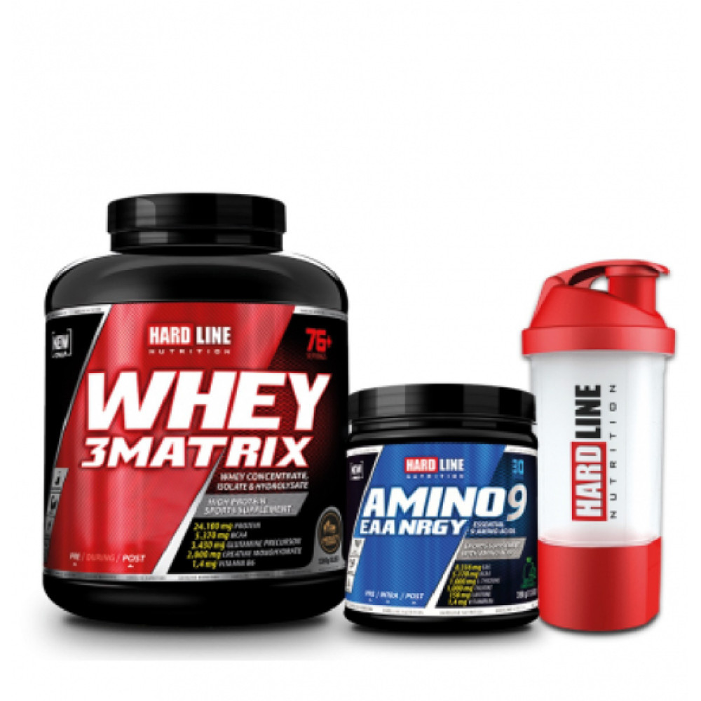 Hardline Whey 3Matrix 2300 Gr + Amino 9 Eaa Nrgy 390 Gr Kombinasyonu Amino Asit Fiyatı