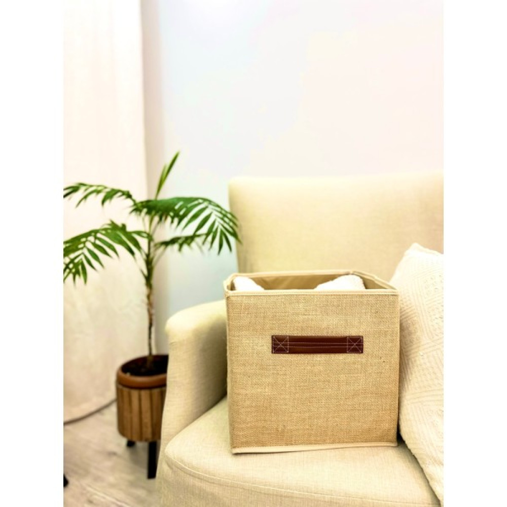 Harev Home Collection Jüt Kapaksız Dolap Içi Çamaşır Oyuncak Düzenleyici Katlanır Saklama Kutusu Organizer 30X30X30 Eşya Saklama Kutusu Fiyatı