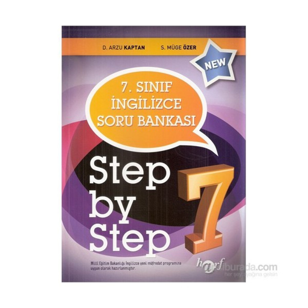 Harf Step By Step 7.Sınıf English Soru Bankası-S. Müge Özer Yabancı Dil Kitapları Fiyatı