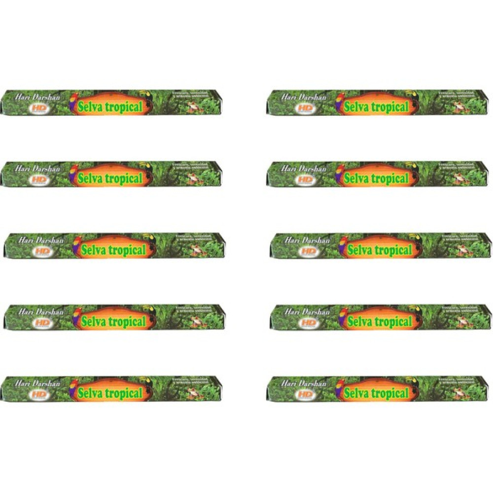 Hari Darshan Selva Tropical Yağmur Ormanı Çubuk Tütsü - Oda Ortam Kukusu - 20 Adetlik 10 Paket Oto Boyaları Fiyatı