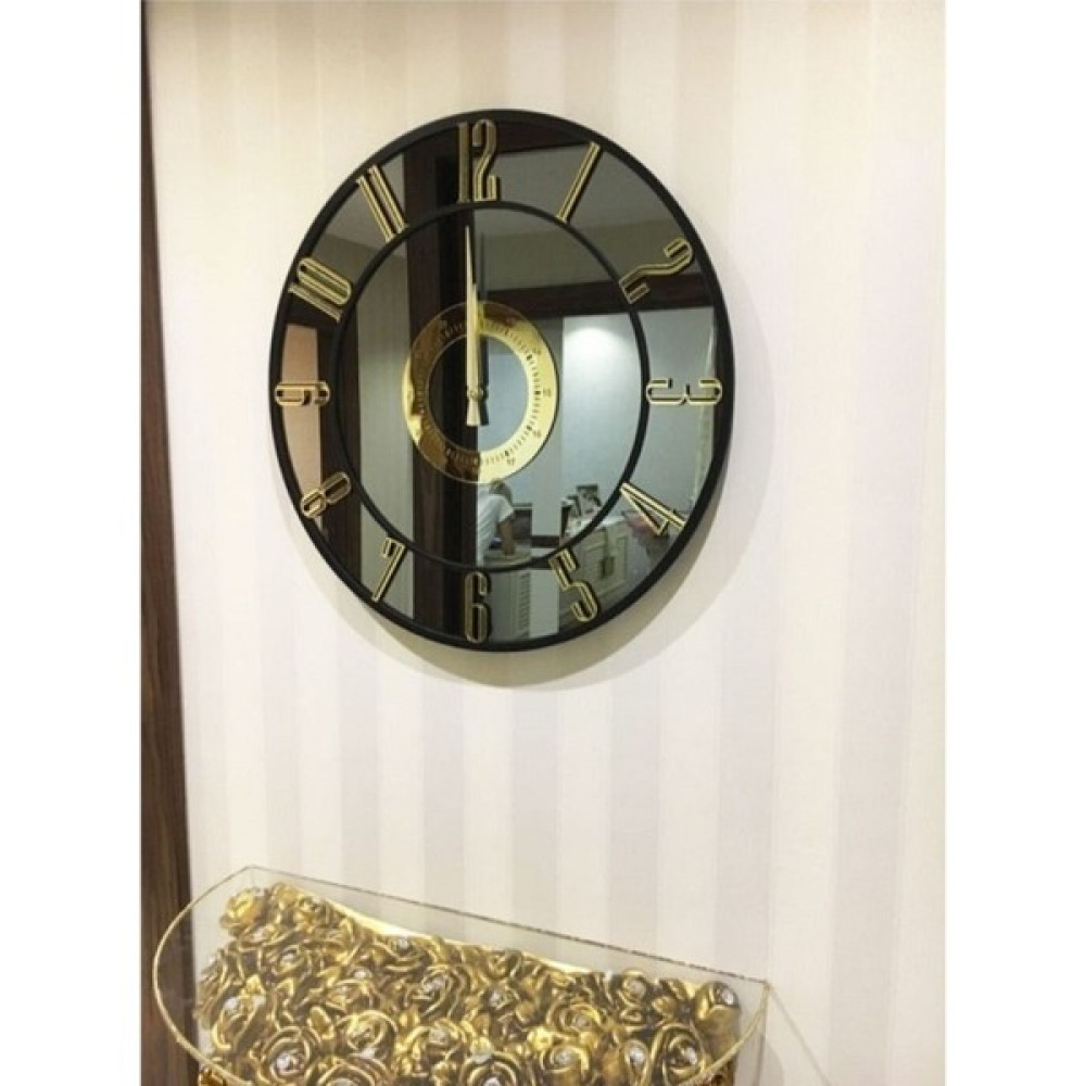 Harika Crown Özel Seri Aynalı Duvar Saati - 40 x 40 cm Dekoratif Saat Fiyatı