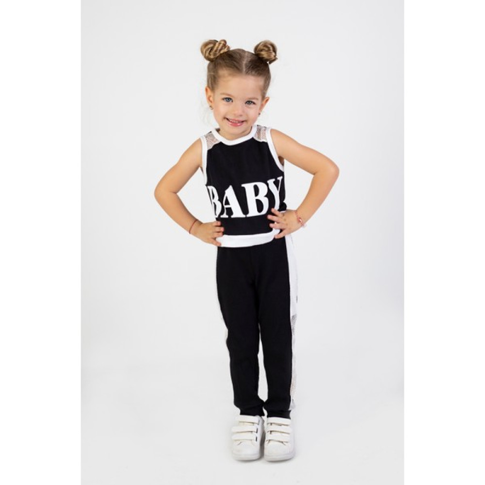 Harika Kids Kız Çocuk Baby Desen Fileli Kolsuz Yazlık Basic Takım 2-5 Yaş Kız Çocuk Giyim Takımı Fiyatı