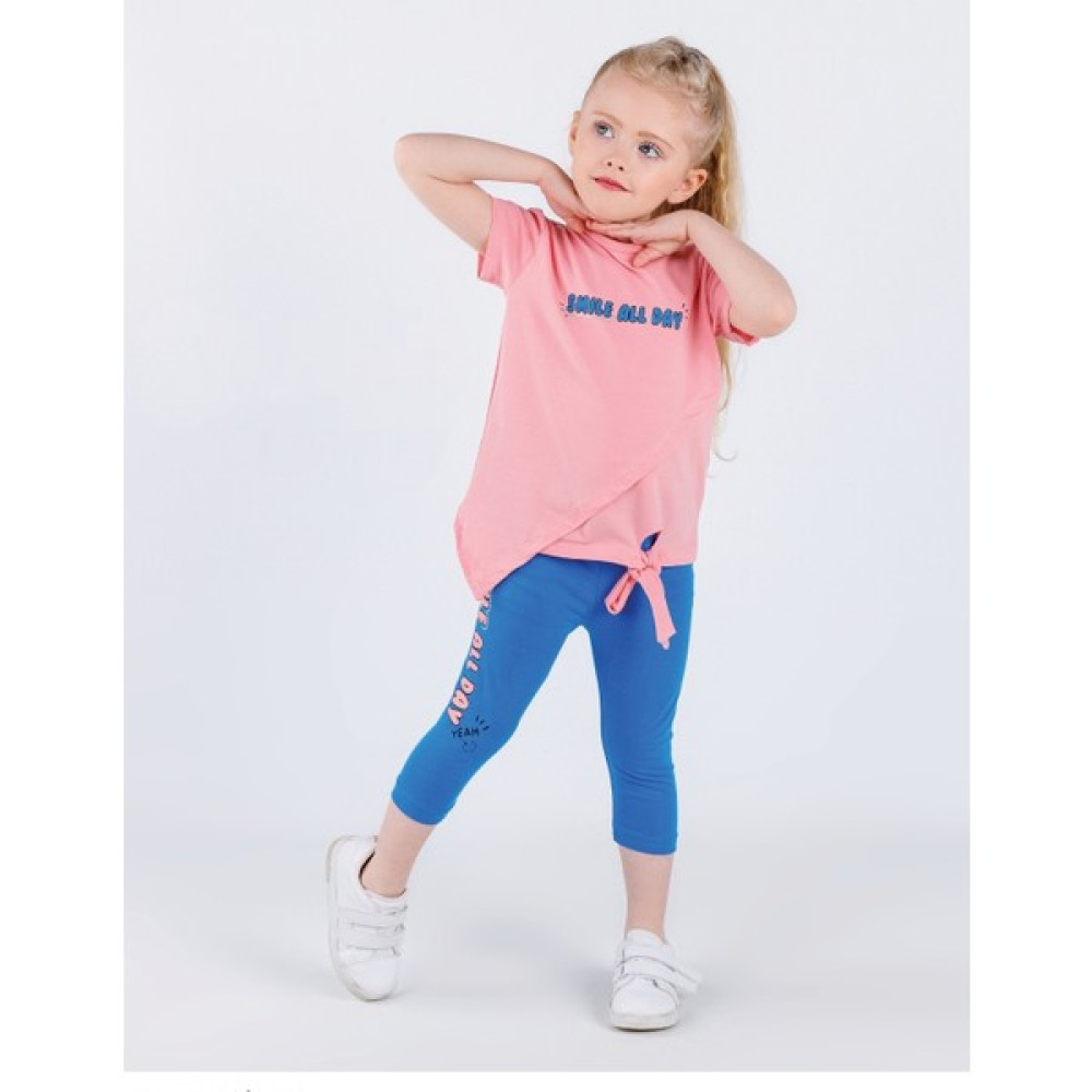 Harika Kids Kız Çocuk Kaprili Kısa Kollu Yazlık Basic Takım 2-5 Yaş Kız Çocuk Giyim Takımı Fiyatı