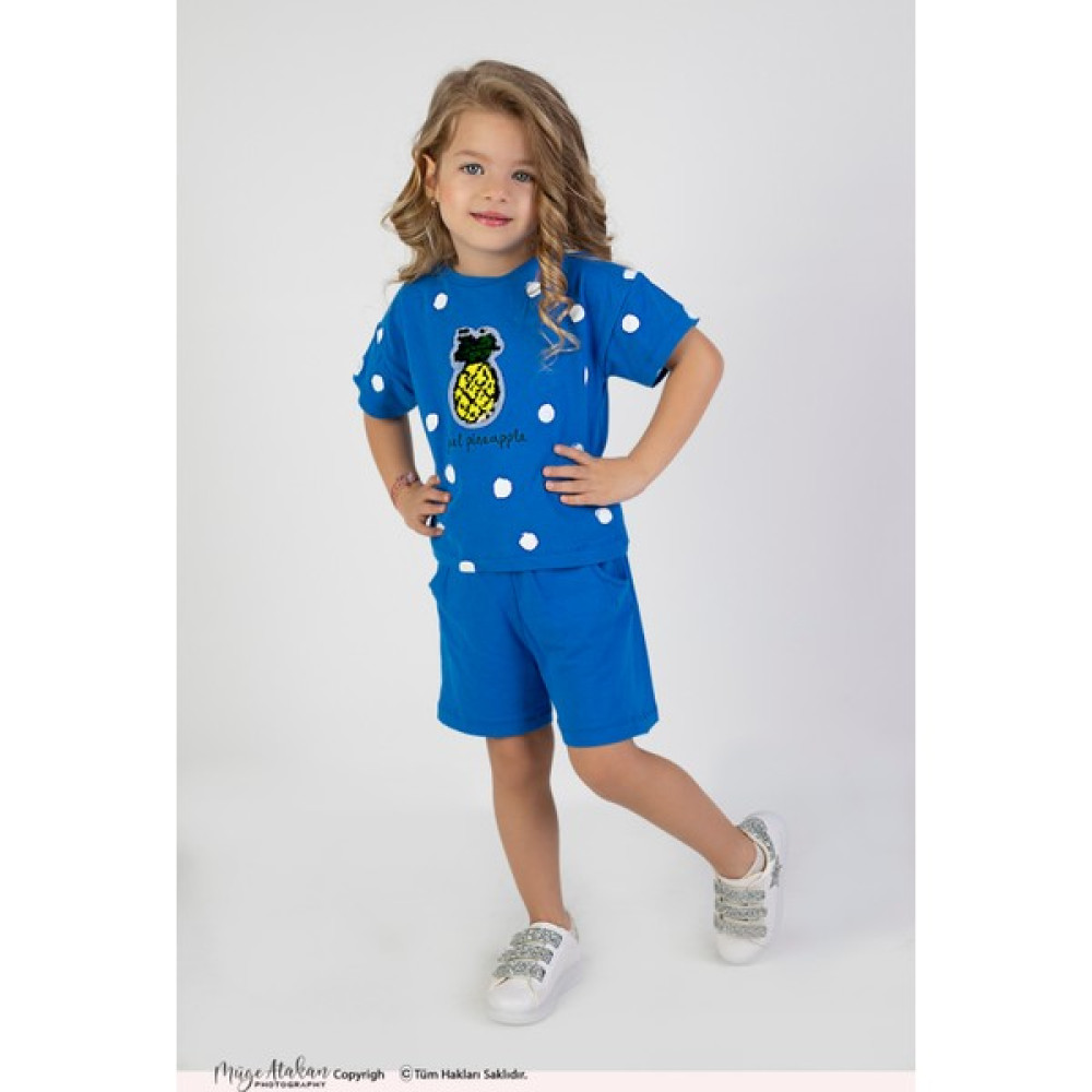 Harika Kids Kız Çocuk Kısa Kollu Şortlu Yazlık Basic Takım 2-5 Yaş Kız Çocuk Giyim Takımı Fiyatı