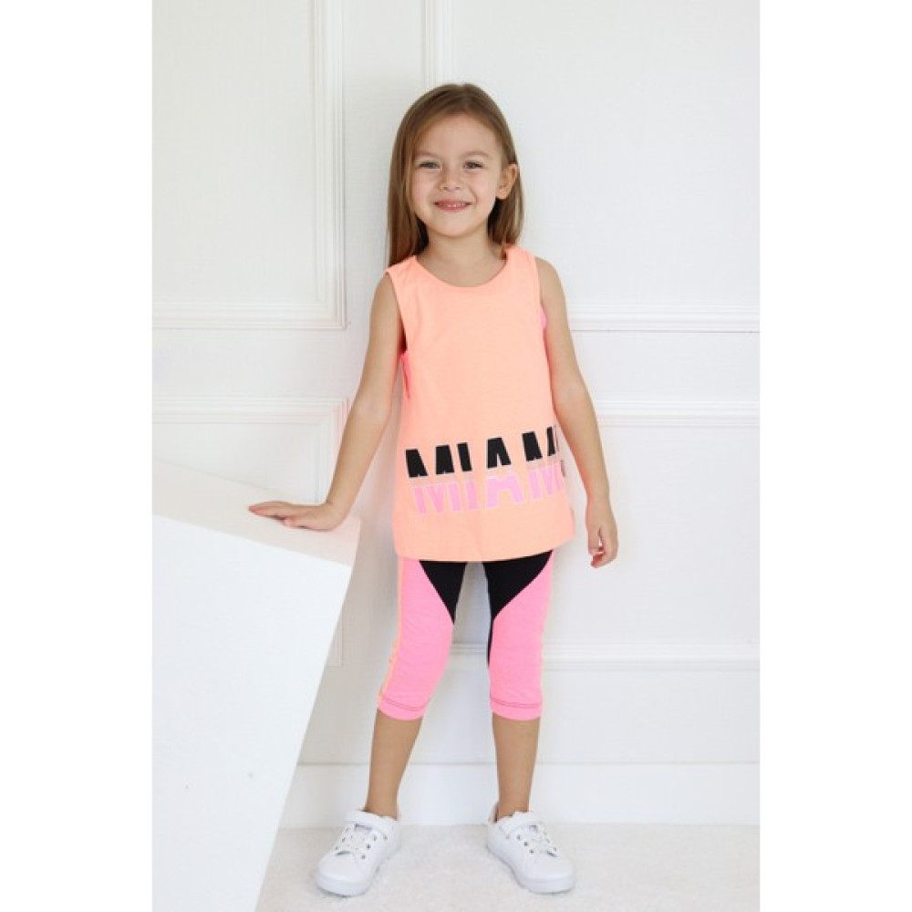 Harika Kids Kız Çocuk Miami Baskılı Askılı Kolsuz Iç Badi Dahil Kaprili Yazlık Basic Takım 3-9 Yaş Kız Çocuk Giyim Takımı Fiyatı