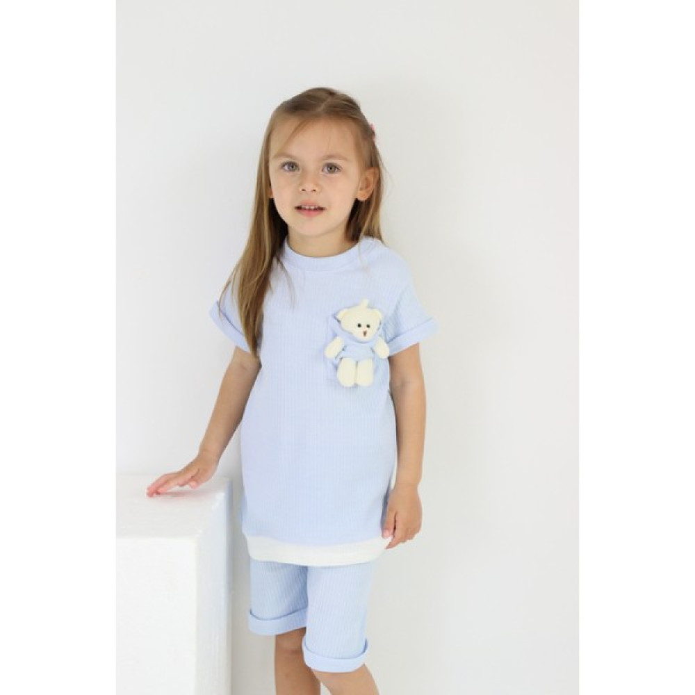 Harika Kids Kız-Erkek Çocuk Ayıcık Oyuncaklı Şortlu Yazlık Basic Takım 2-5 Yaş Kız Çocuk Giyim Takımı Fiyatı