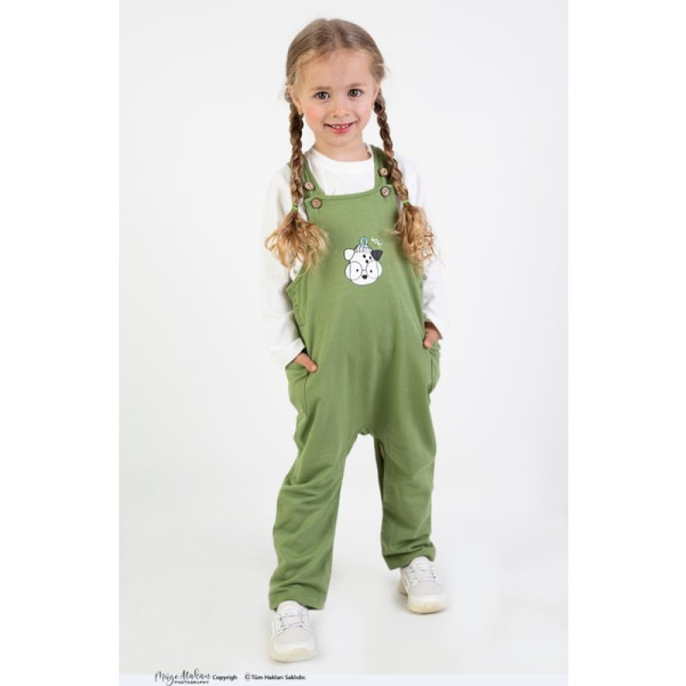 Harika Kids Kız-Erkek Unisex Salopet-Tulum-Bahçıvan Iç Badi Dahil Takım Kız Çocuk Tulum ve Salopet Fiyatı