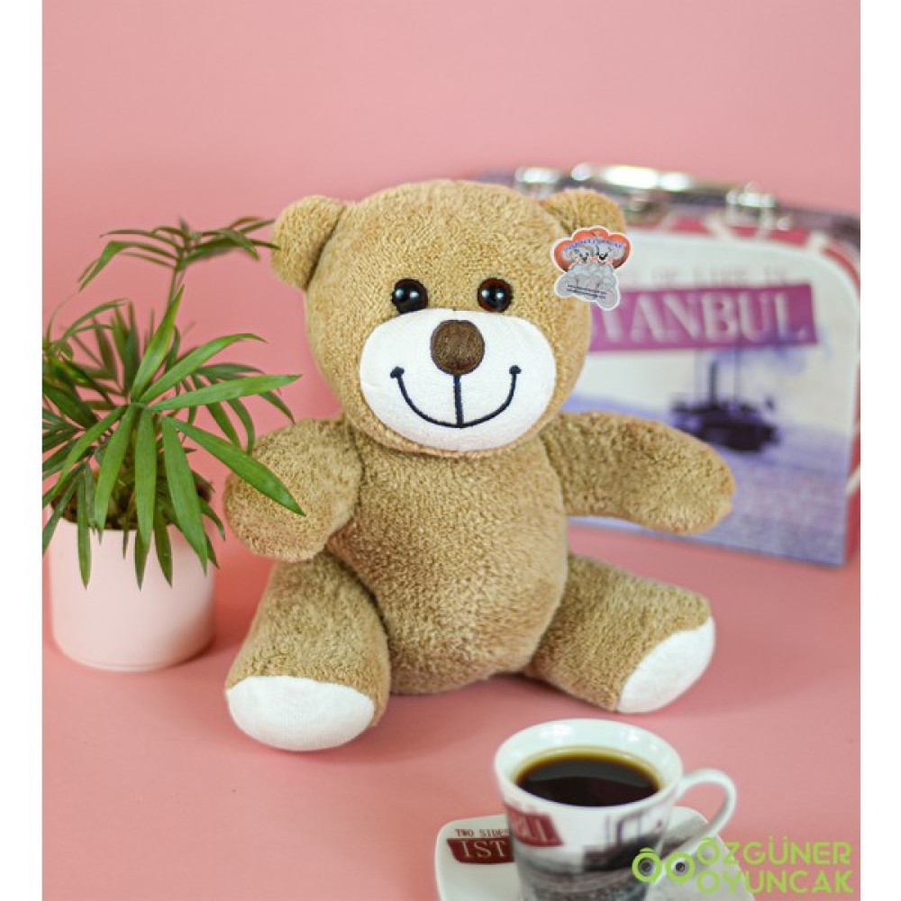 Harika Peluş Fabrikası Harika Peluş 25 cm Çiçek Ayı - Kahverengi Peluş Oyuncaklar Fiyatı