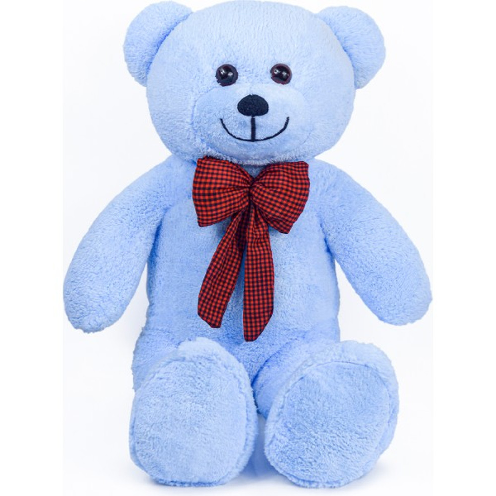 Harika Peluş Fabrikası Harika Peluş 80 cm Rengarenk Papyonlu Ayıcık (%100 Yerli) - Mavi Peluş Oyuncaklar Fiyatı