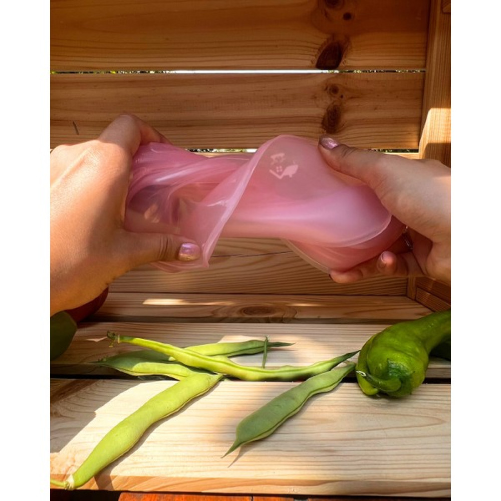 Harım Çift Kilitli Harım Pack - Yemek Saklama Kabı - Çorba Paketi - Beslenme Çantası - Gıda Torbası - 1000 ml - - Pembe Saklama Kapları Fiyatı