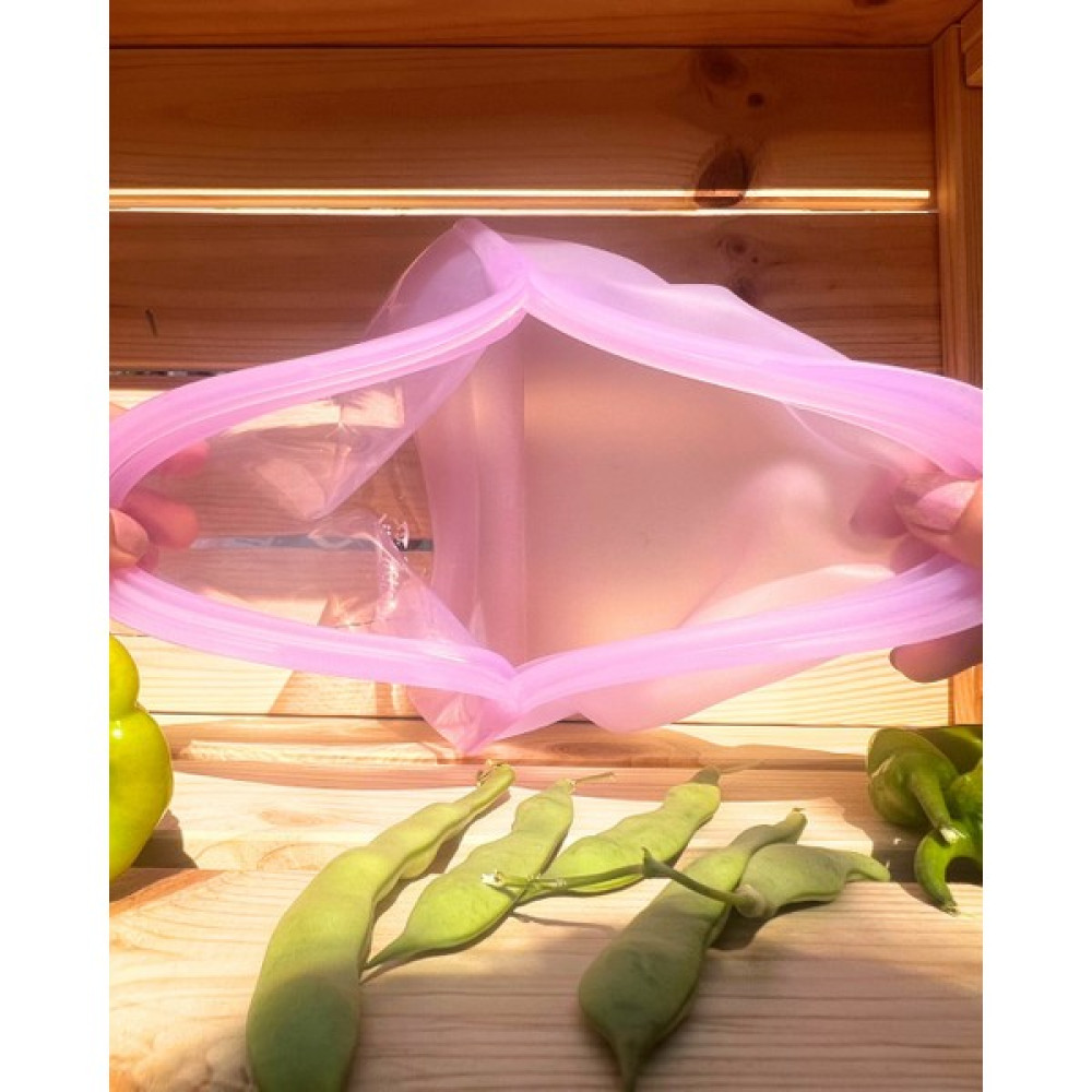 Harım Katlanabilir Harım Pack - Silikon Gıda Saklama Paketi - 1000 ml - Lila Saklama Kapları Fiyatı