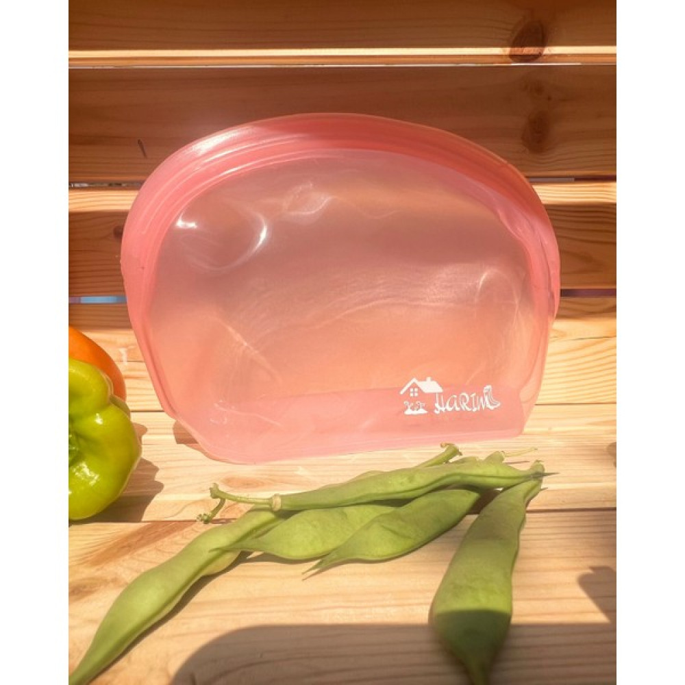 Harım Katlanabilir Harım Pack - Silikon Gıda Saklama Paketi - 1000 ml - Pembe Saklama Kapları Fiyatı