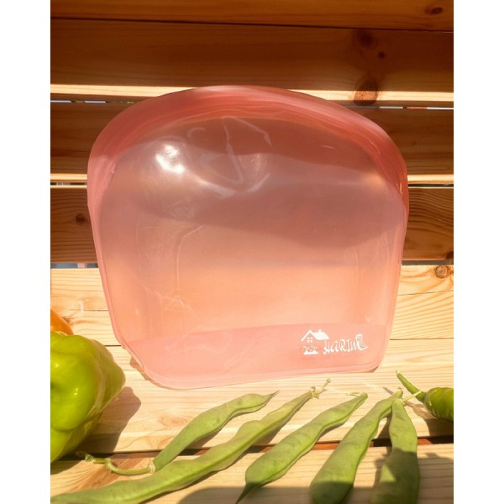 Harım Katlanabilir Harım Pack - Silikon Saklama Kabı/çantası - Dondurucu Paketi - Silikon Buzdolabı Düzenleyici - 2000 ml - Pembe Saklama Kapları Fiyatı