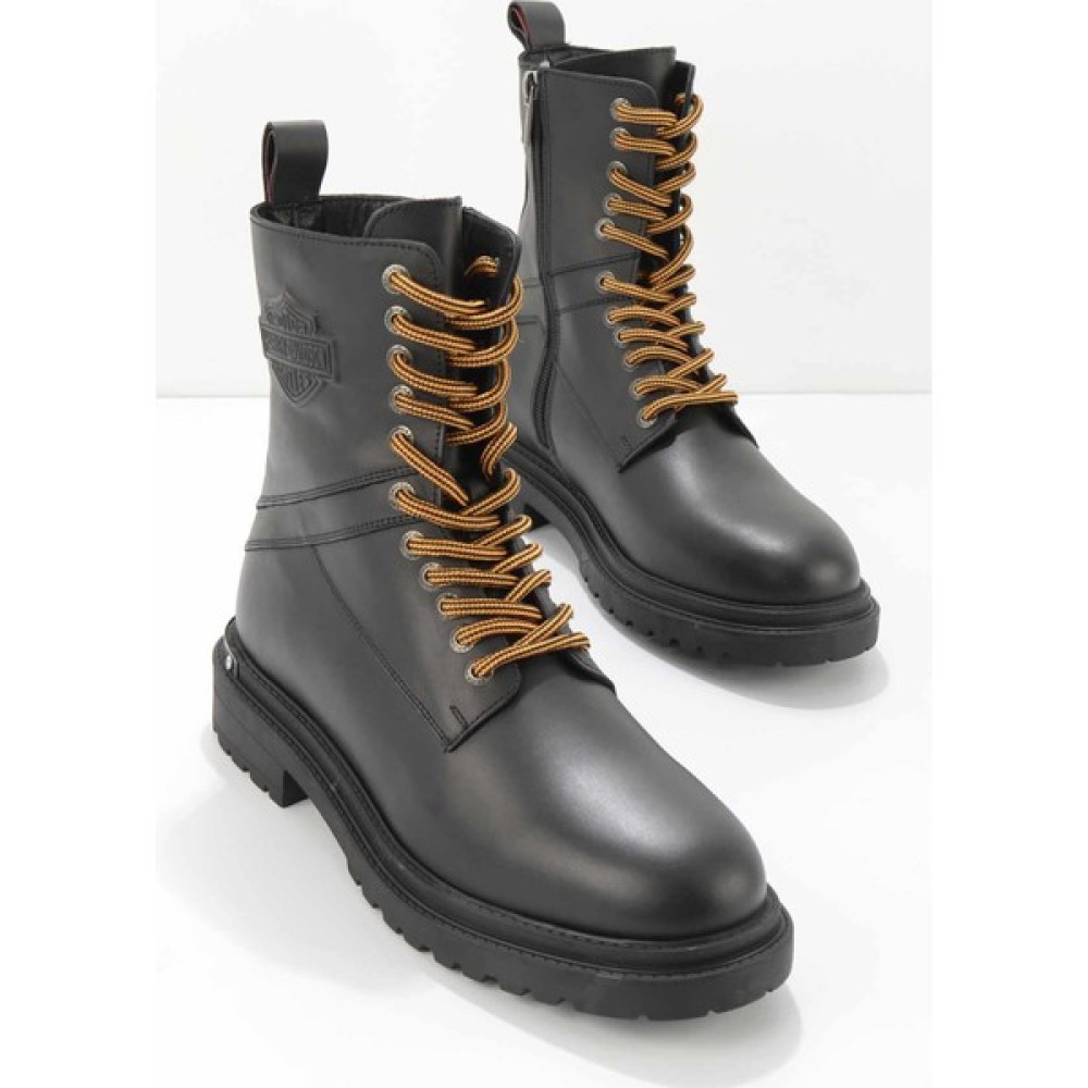Harley Davidson Black Leather Erkek Bot & Bootie HD1777155303 Erkek Botları Fiyatı